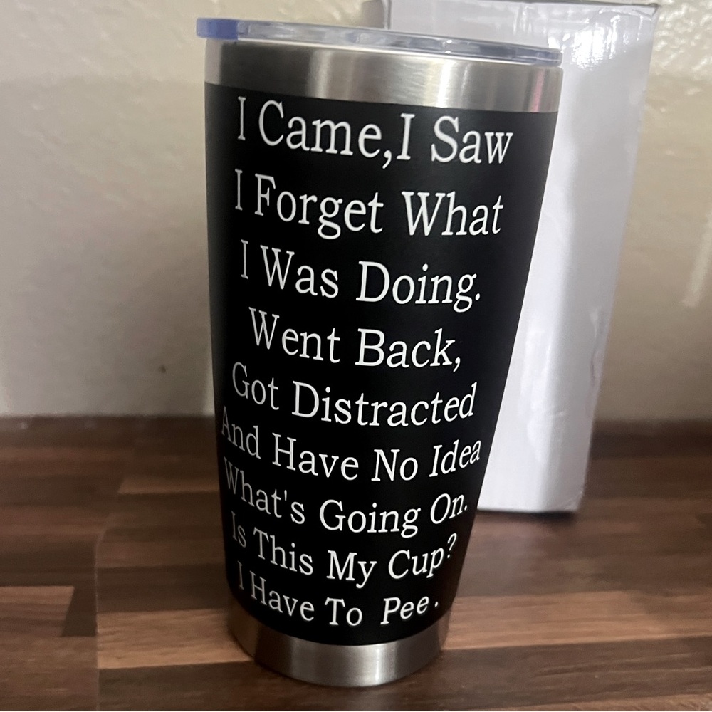Black Stainless Steel Tumbler